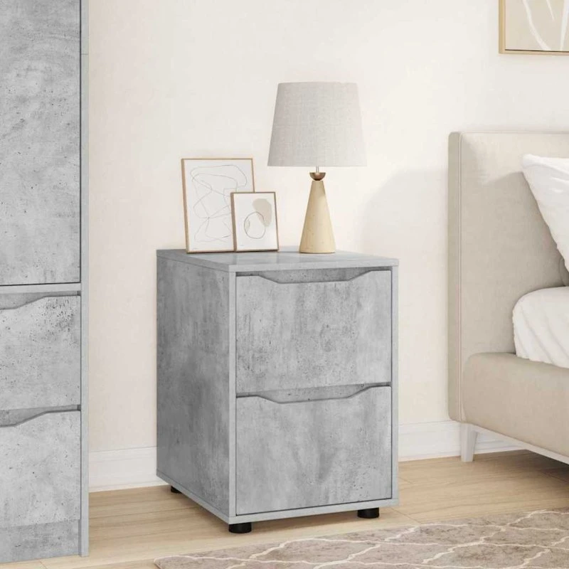 vidaXL Opbevaringsskab Beton Grå 40 x 48 x 57 cm Konstrueret Træ