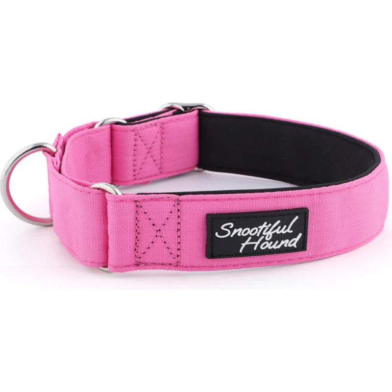 Martingale - Polstret halsbånd, pink (Whippet/Greyhound)
