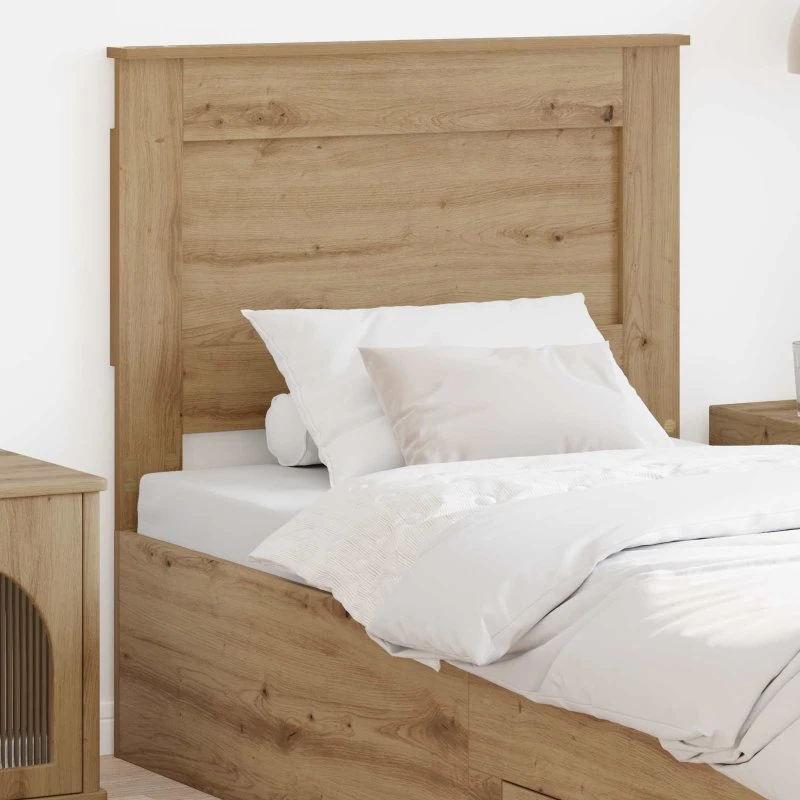 vidaXL Hovedgærde Artisan Egetræ 75 cm Konstrueret Træ