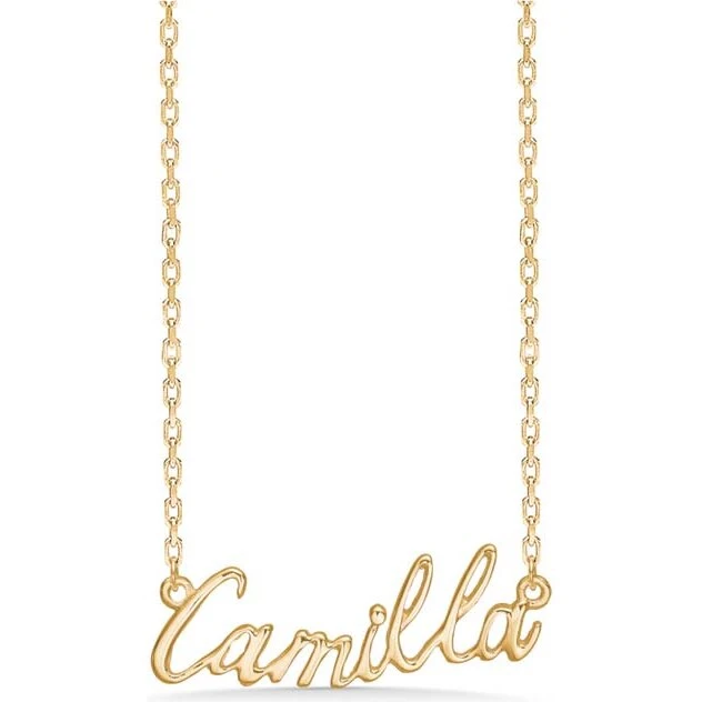 Mads Z Navnehalskæde 18 kt forgyldt - Camilla (40-45 cm)