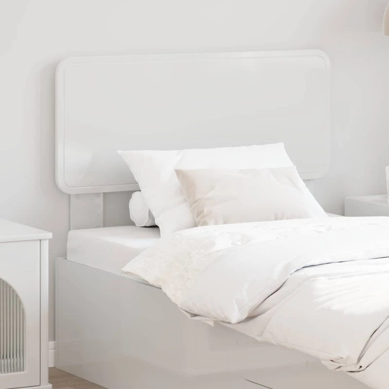 vidaXL Hovedgærde Gloss Hvid 100 cm Konstrueret Træ