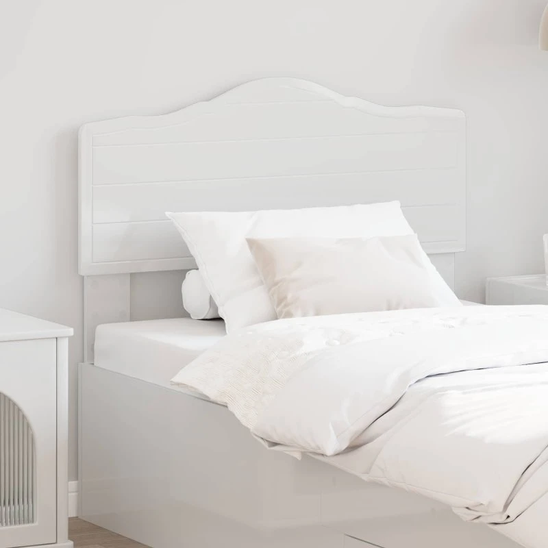 vidaXL Hovedgærde Gloss Hvid 100 cm Konstrueret Træ