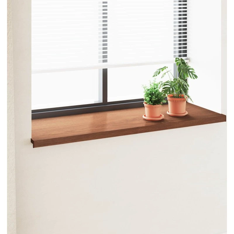 vidaXL Vindueskarm Brun Træ 120 x 50 x 4,5 cm PVC