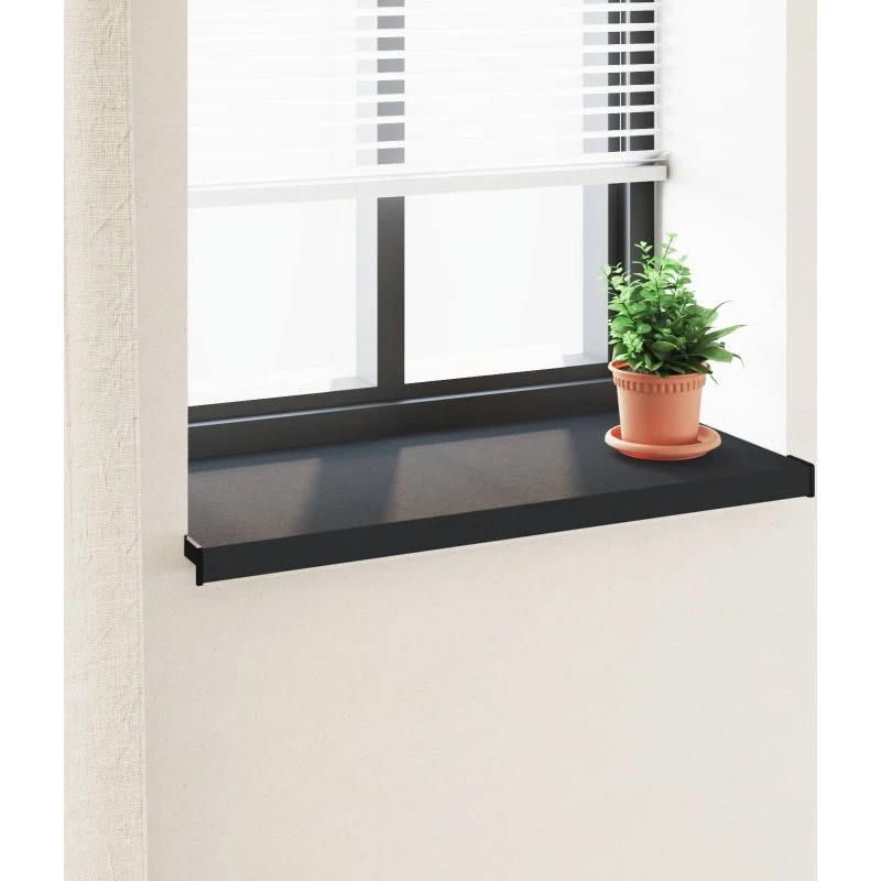 vidaXL Vindueskarm Antracit 60x40x4,5 cm PVC med træstruktur