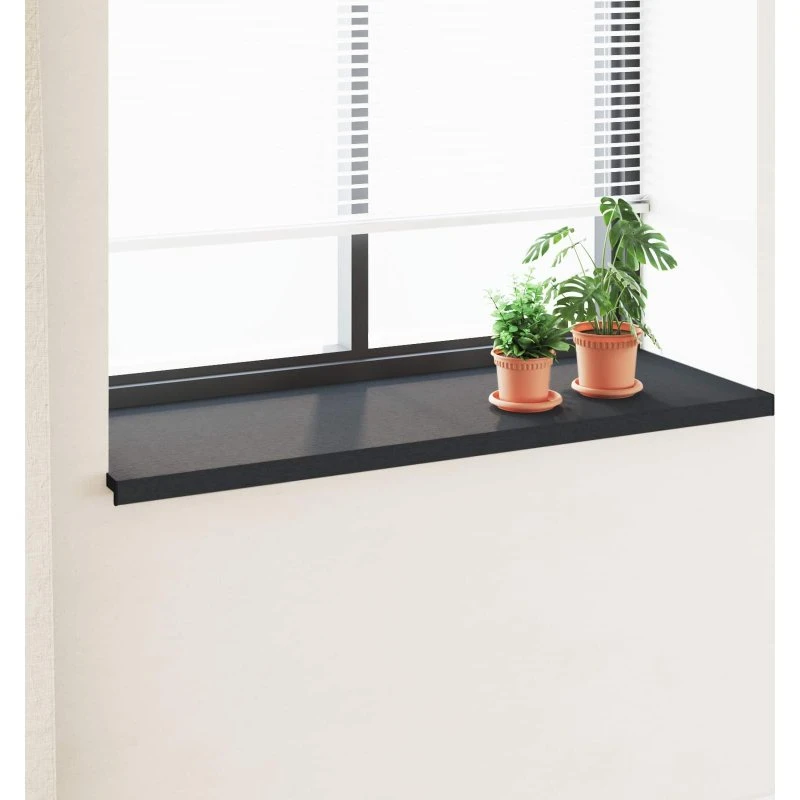 vidaXL Vindueskarm Antracit 120 x 50 x 4,5 cm med træstruktur