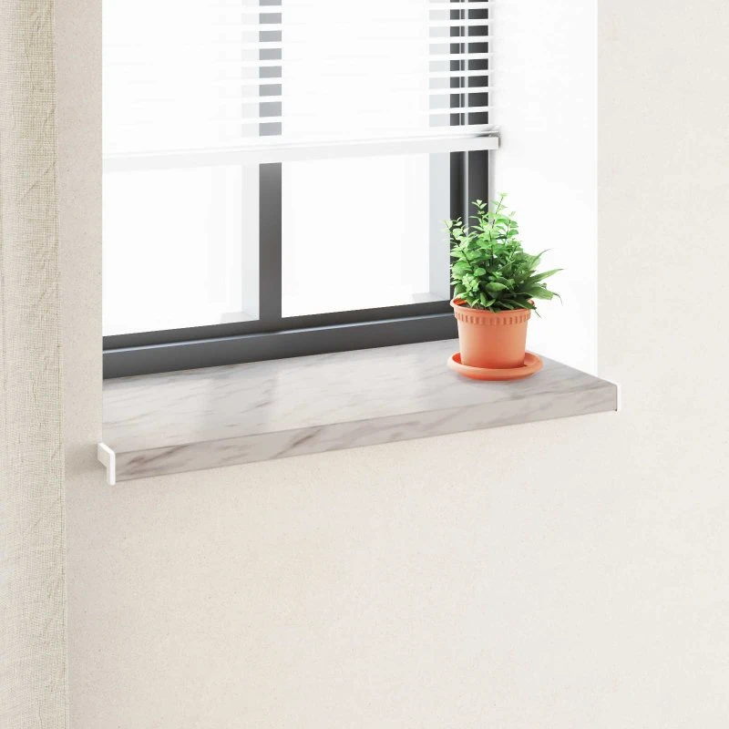vidaXL Vindueskarm Marmor Tekst -enure 100 x 40 x 4,5 cm PVC