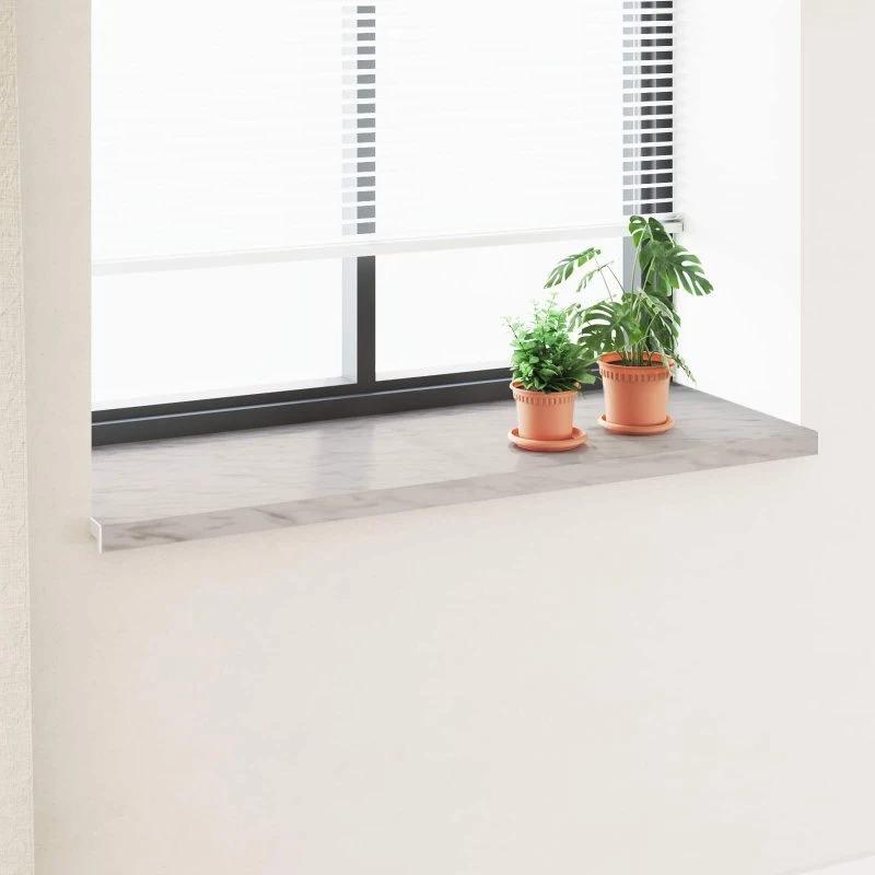 vidaXL Vindueskarm Marmor Tekst -enure 120 x 50 x 4,5 cm PVC