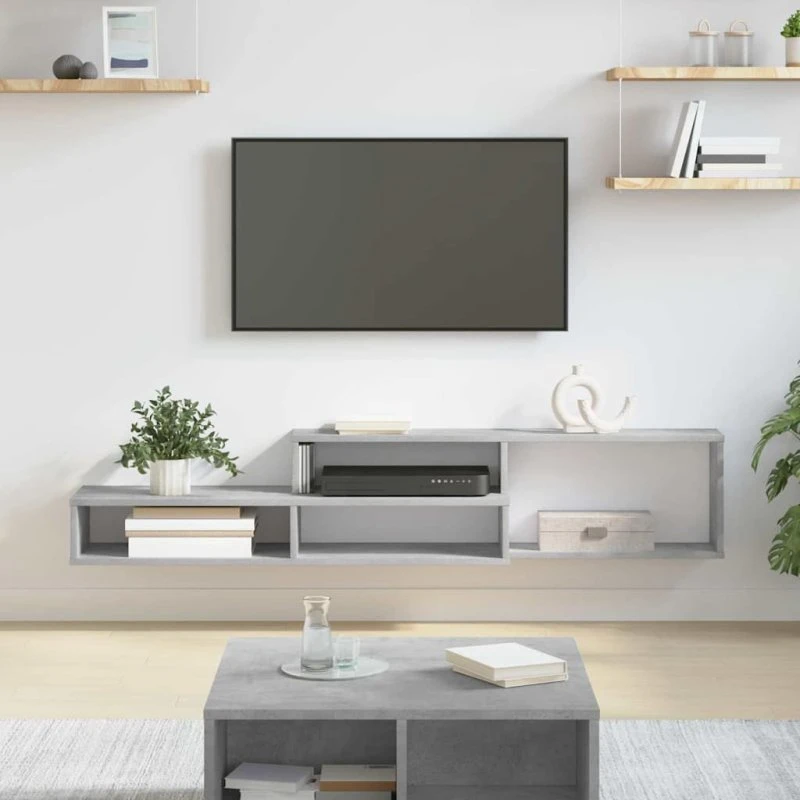 vidaXL Vægbeslag til TV 150x25x28,5 cm, konstrueret træ