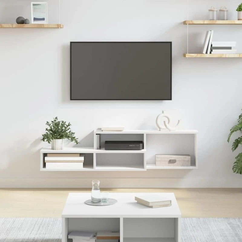 vidaXL Vægbeslag til TV 120x25x28,5 cm, konstrueret træ