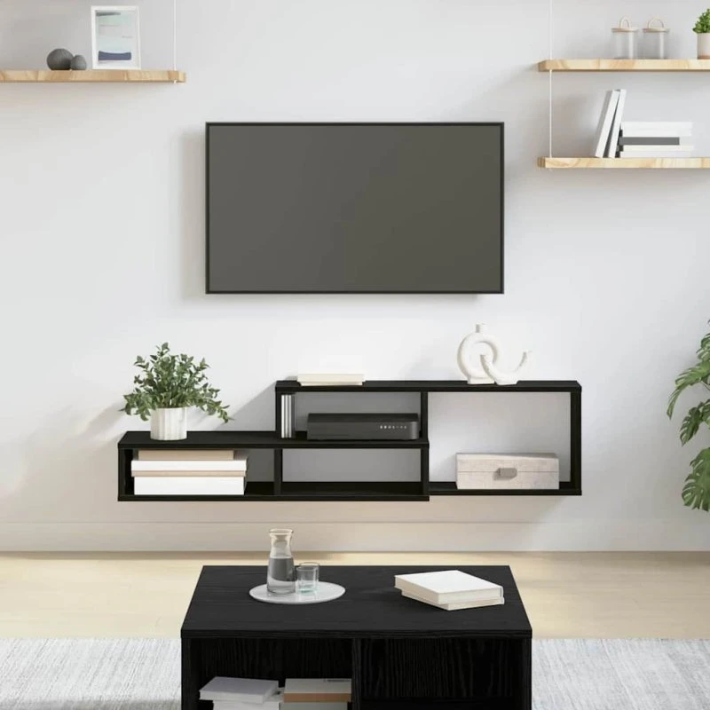 vidaXL Vægbeslag til TV 120x25x28,5 cm, konstrueret træ