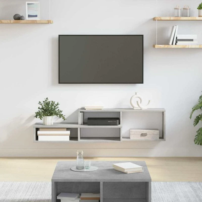 vidaXL Vægbeslag til TV 120x25x28,5 cm, konstrueret træ