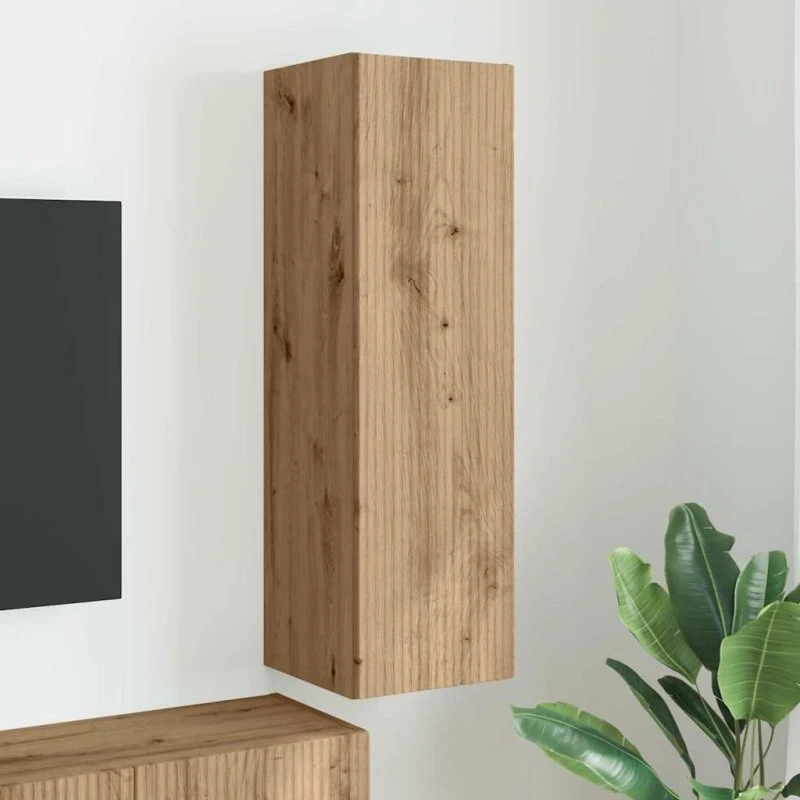 vidaXL Artisan TV-vægskab 30 x 31 x 100 cm Konstrueret træ