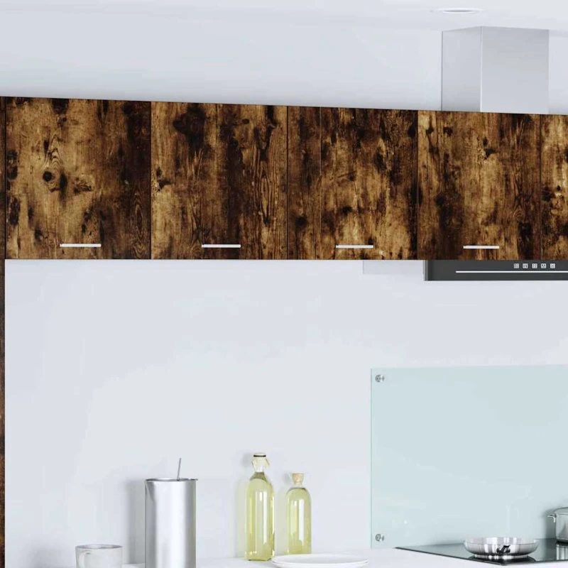 vidaXL Hængeskab Røget Eg 80x31x40 cm Konstrueret Træ