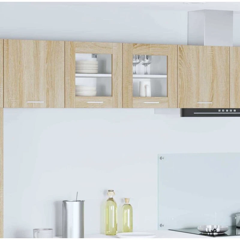 vidaXL Hængeskab 2 stk Sonoma eg 40 x 31 x 40 cm Konstrueret træ