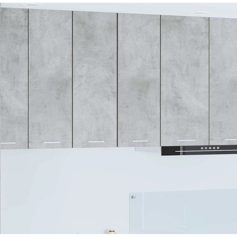 vidaXL Hængeskab 2 stk Beton grå/hvid 30 x 31 x 80 cm