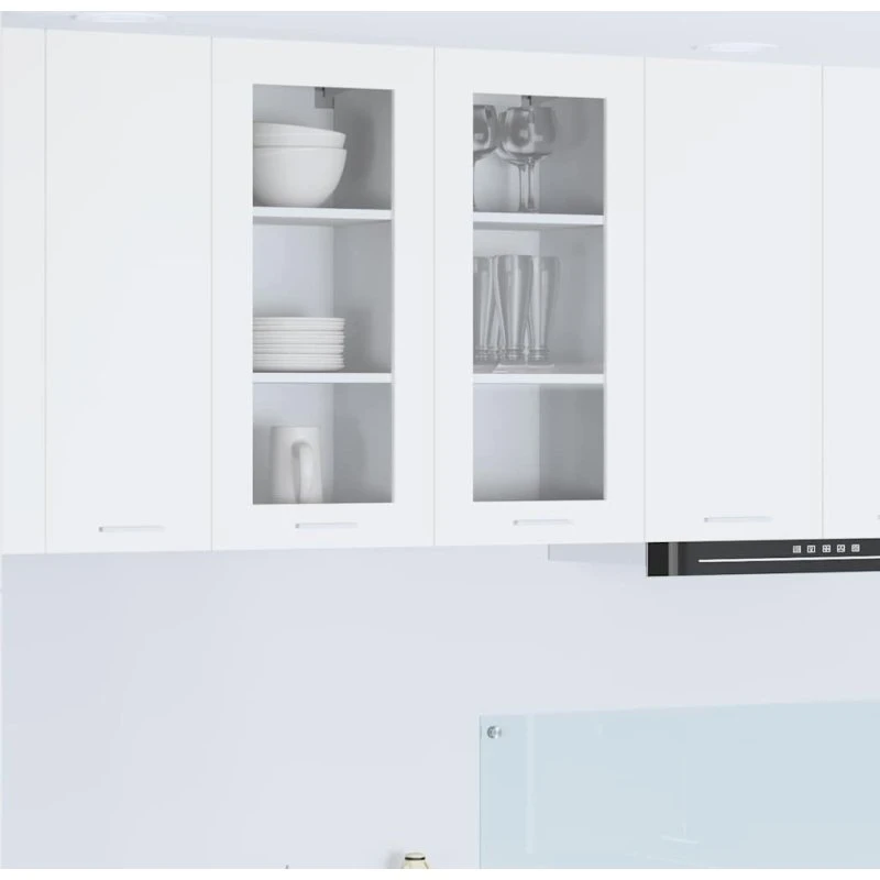 vidaXL Hængeskab Hvid 40x31x80 cm Konstrueret Træ