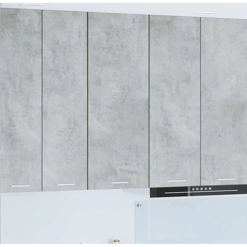vidaXL Hængeskab Riga Beton Grå 40x31x100 cm Konstrueret Træ