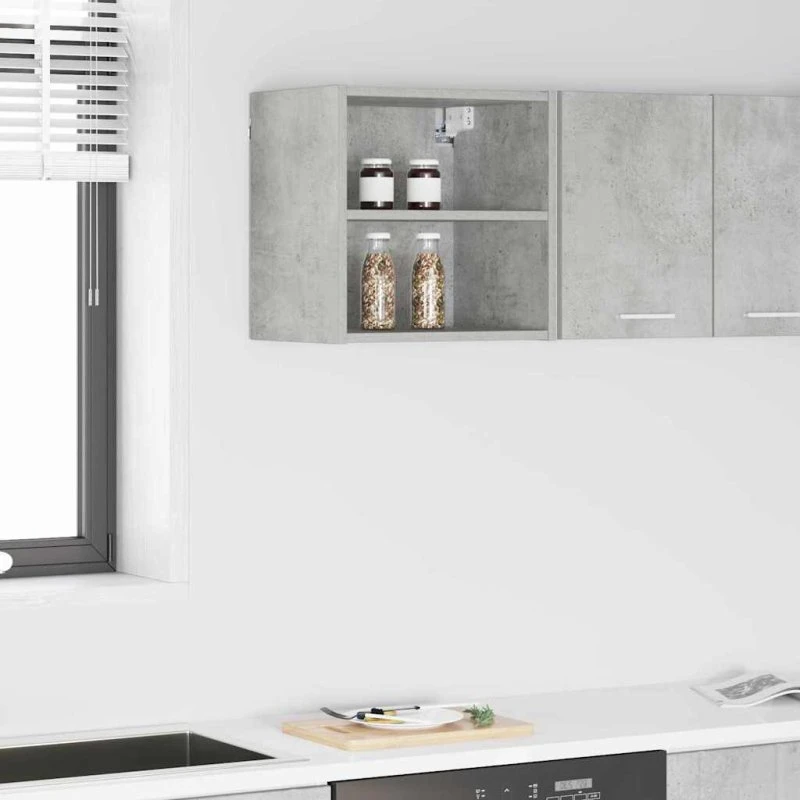 vidaXL Hængeskab Beton Grå 40 x 29,5 x 40 cm Konstrueret Træ