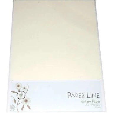 Paper Line Fantasy karton A4 180 g - Creme (10 ark)