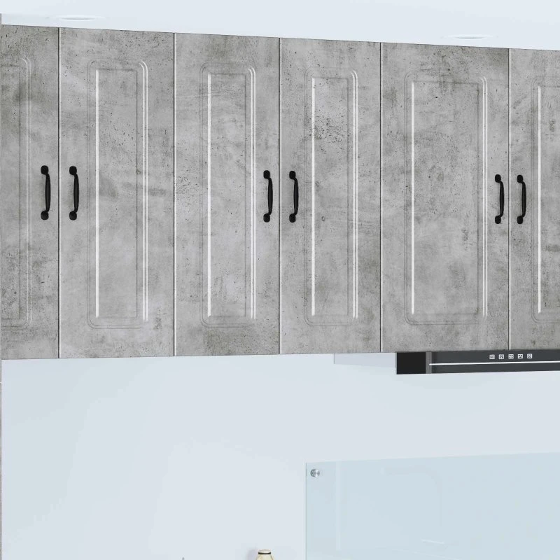 vidaXL Køkkenskab Kalmar 2 stk Beton Grå 30 x 31 x 80 cm