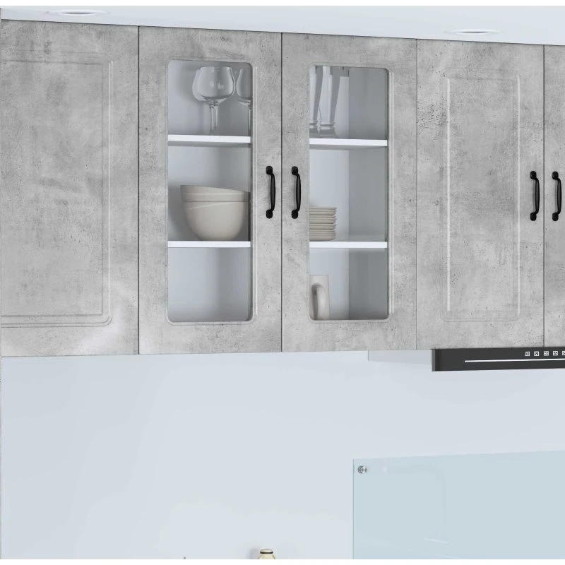 vidaXL Køkkenskab Kalmar Beton Grå 80x31x80 cm Konstrueret Træ