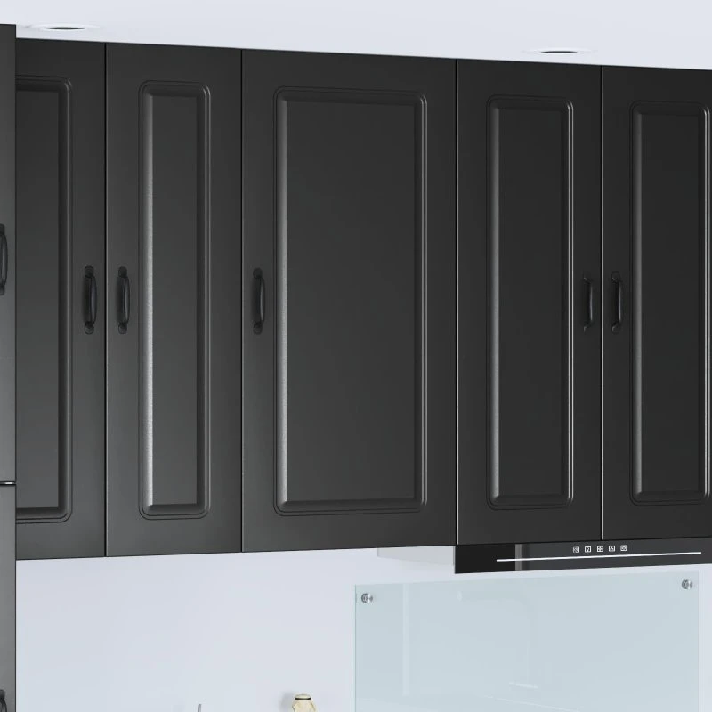 vidaXL Køkkenskab Kalmar Sort 50x31x100 cm Konstrueret Træ