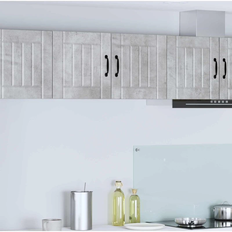 vidaXL Køkkenskab Lucca Betongrå 80x31x40 cm Konstrueret Træ