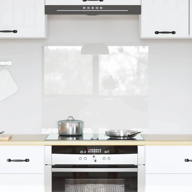 vidaXL Køkkenbacksplash 70 x 60 cm hærdet glas, transparent