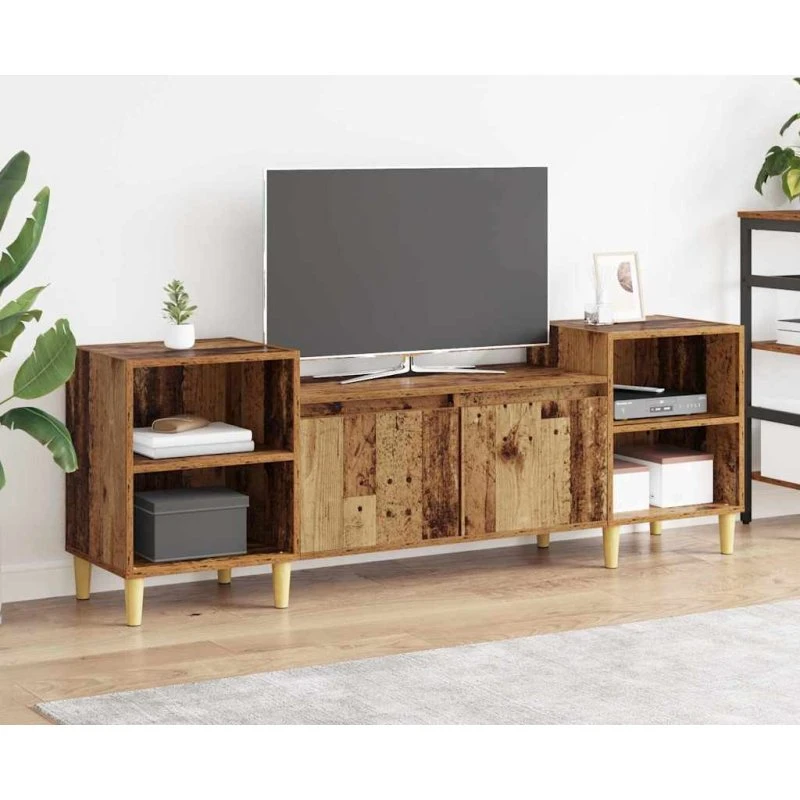 vidaXL TV-skab Gammelt træ 160 x 35 x 55 cm