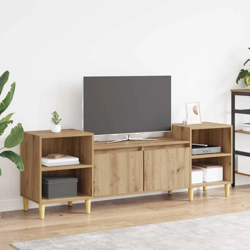vidaXL TV-skab Artisan Egetræ 160 x 35 x 55 cm