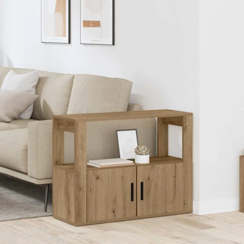Artisan Eg Sidebord 80 x 30 x 60 cm Konstrueret Træ