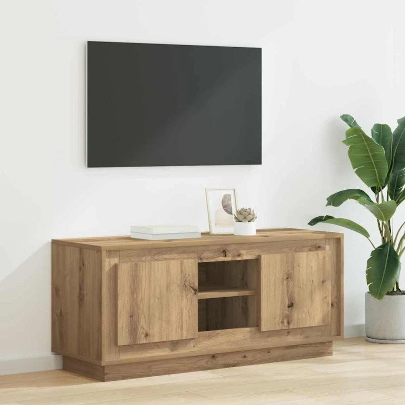vidaXL TV-skab Artisan Egetræ 102 x 35 x 45 cm
