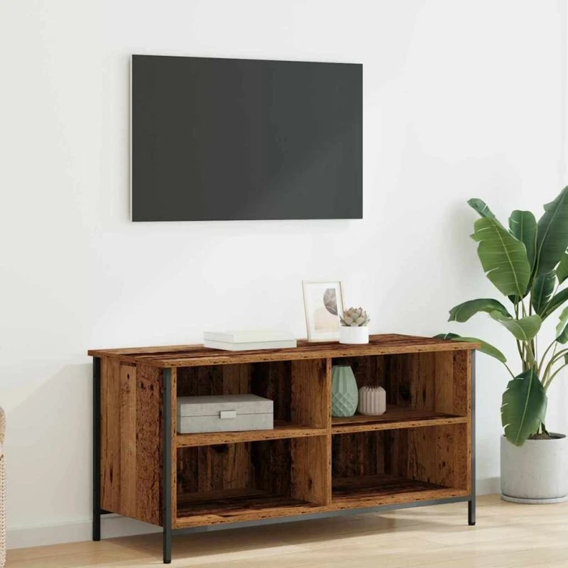 vidaXL TV-skab Gammelt Træ 100 x 40 x 50 cm
