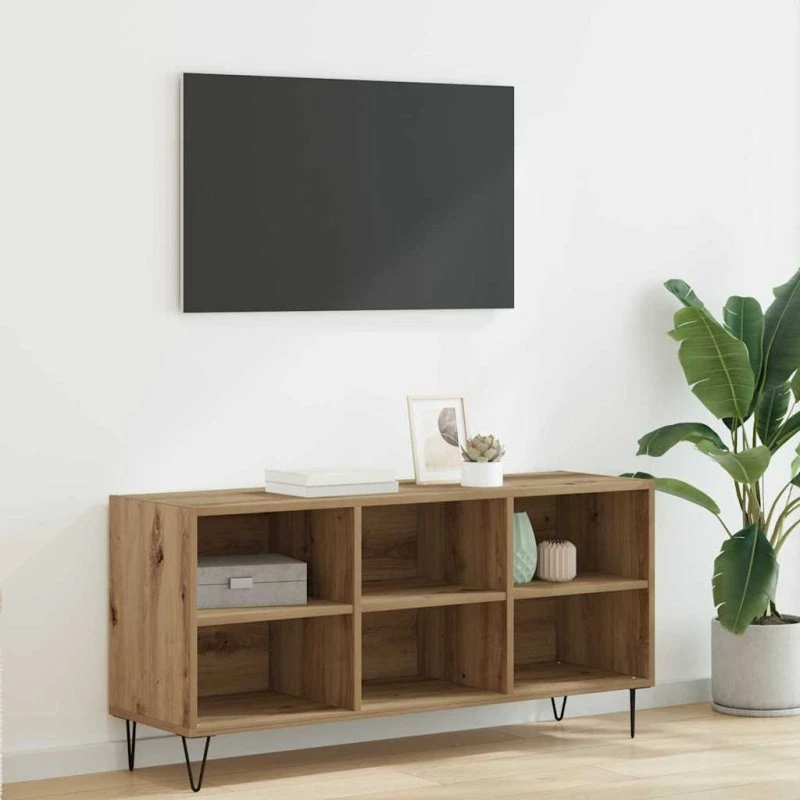 vidaXL TV-skab Artisan Egetræ 103,5 x 30 x 50 cm