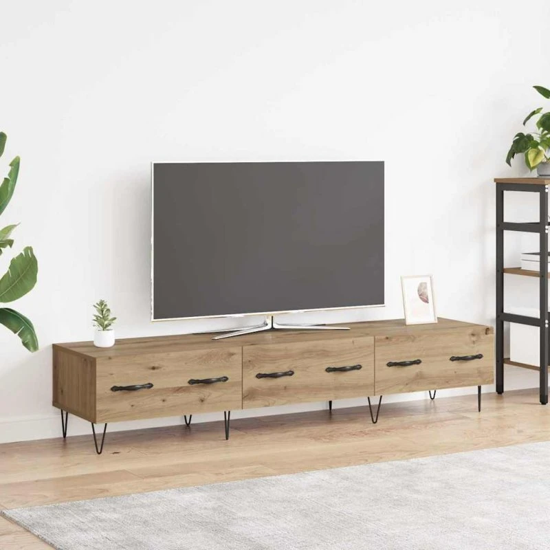 vidaXL TV-skab med skuffe 150 x 36 x 30 cm, konstrueret træ