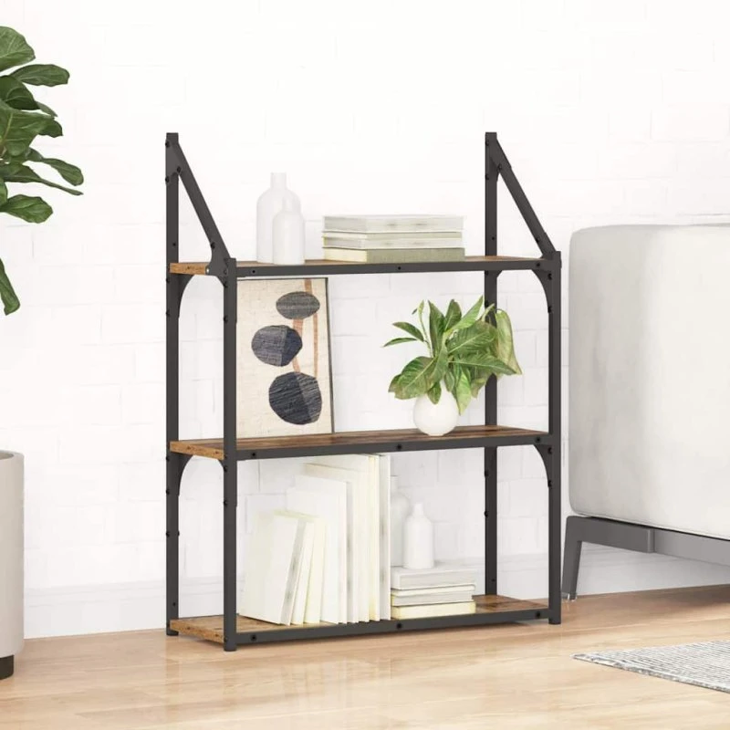 vidaXL Væghylde Gammelt Træ 60x21x78,5 cm Konstrueret Træ