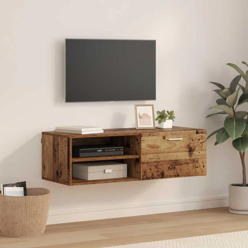 Gammelt Træ TV-skab 100,5 x 39 x 30 cm
