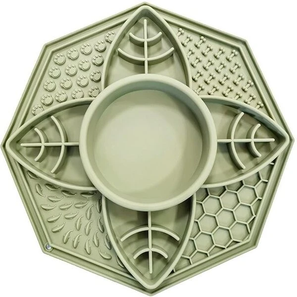 Nordic Paws Slikkemåtte Slow Feeder Army Grøn 19,2x4 cm