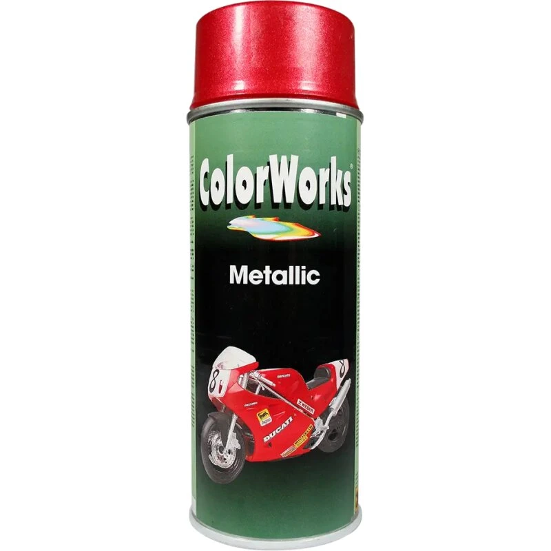 Motip Metallic lak, Rød 400 ml