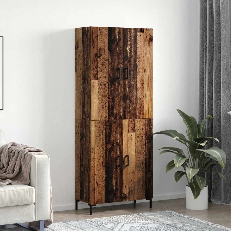 Gammelt Træ Highboard 69,5 x 34 x 180 cm
