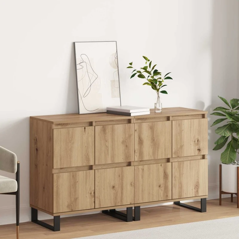 Artisan Ege 120 x 35 x 70 cm, 2 stk sidebord i konstrueret træ