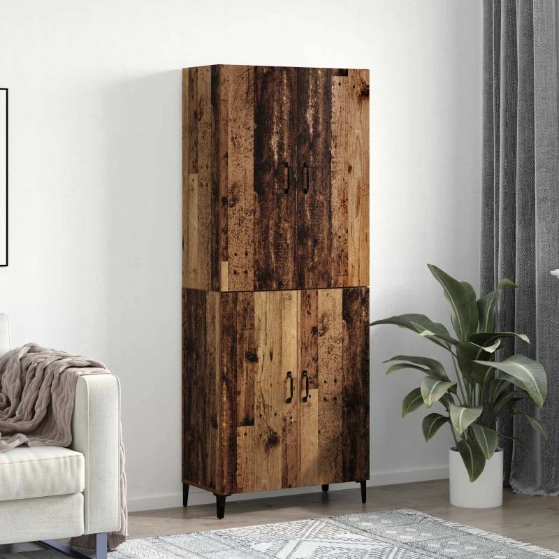 Gammelt Træ Highboard 69,5 x 34 x 180 cm