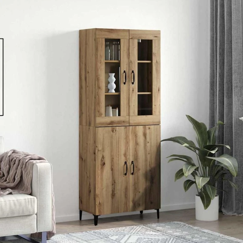 Artisan Highboard 2 stk, 69,5 x 34 x 180 cm, konstrueret træ