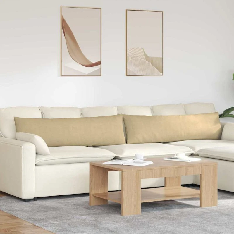 vidaXL Sofapuder 2 stk Grågrøn 145 x 40 cm Velourstof