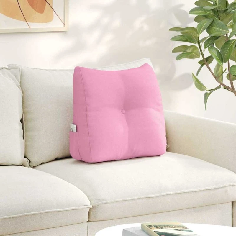 vidaXL Rygpude Lyserød 45 x 24 x 50 cm