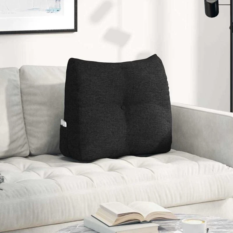 vidaXL Rygpude Sort 60 x 24 x 50 cm
