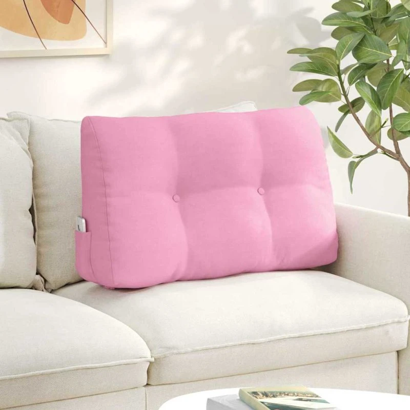 vidaXL Rygpude Lyserød 80 x 24 x 50 cm