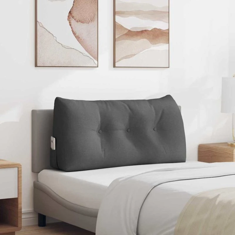 vidaXL Rygpude Mørkegrå 100 x 24 x 50 cm