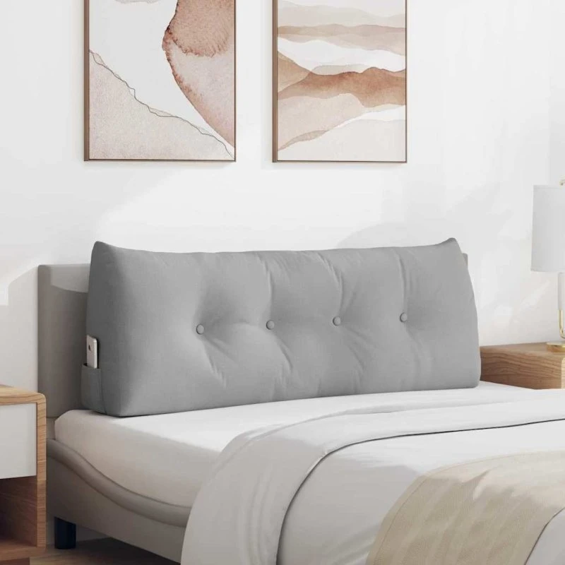 vidaXL Rygpude Skygrå 120 x 24 x 50 cm