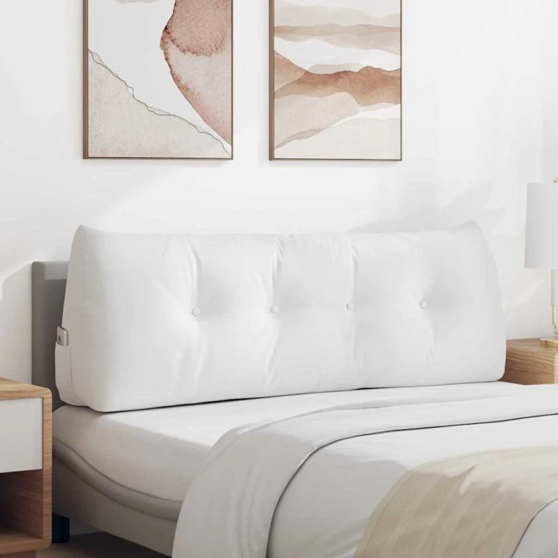 vidaXL Rygpude Hvid 140 x 24 x 50 cm